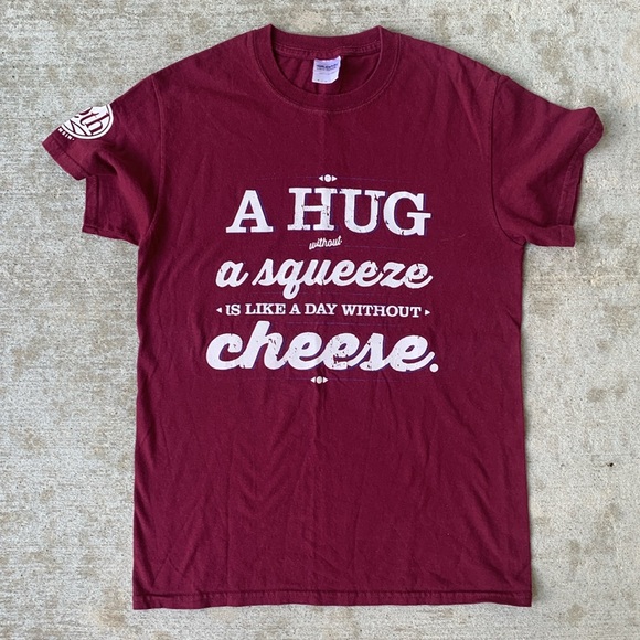 Gildan A Hug Without a Squeeze is like a day without Cheese T-shirt - Picture 2 of 8